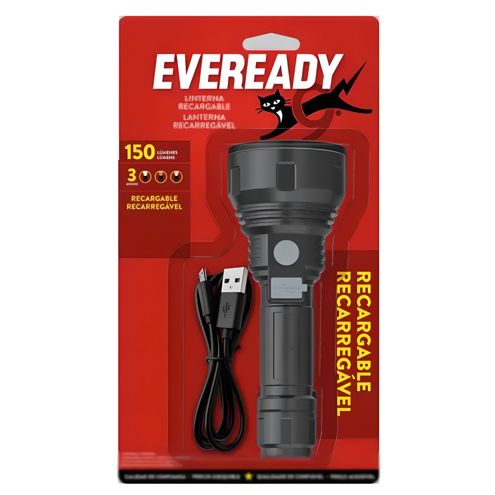 Linterna Recargable Eveready. 150LM